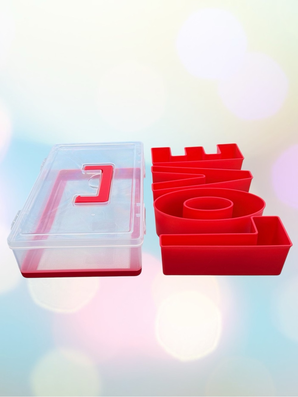 Cook with Color Valentine’s Day Figural Plastic Snack Box - Picture 4 of 5
